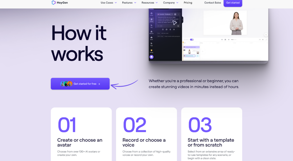 HeyGen virtual video production