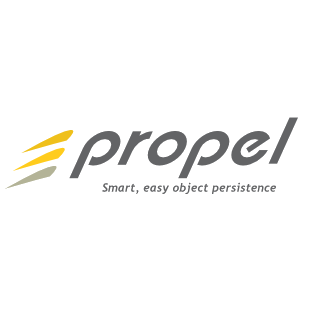 Logo of the Propel project, which uses Symfony packages